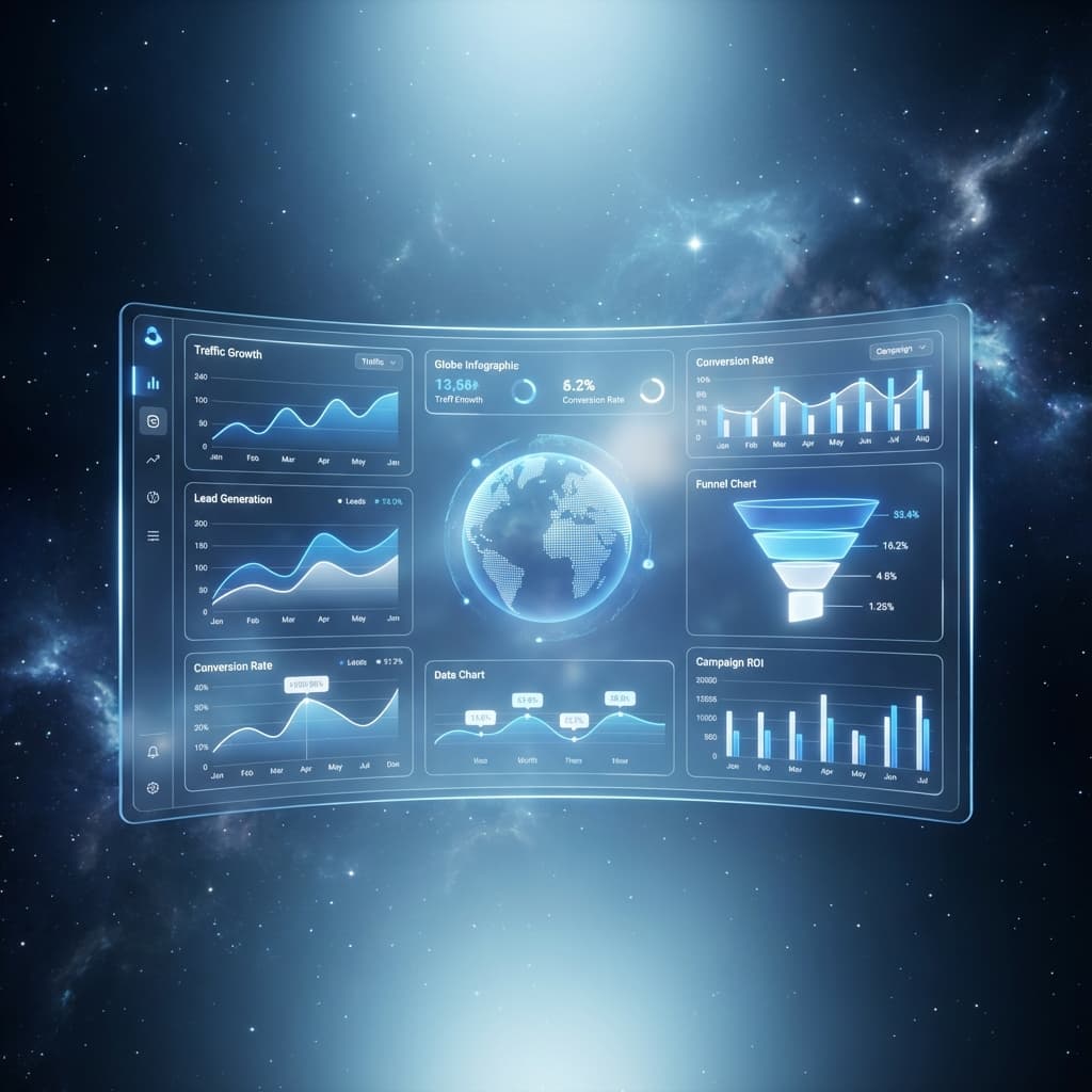 Modern Digital Marketing Analytics Dashboard